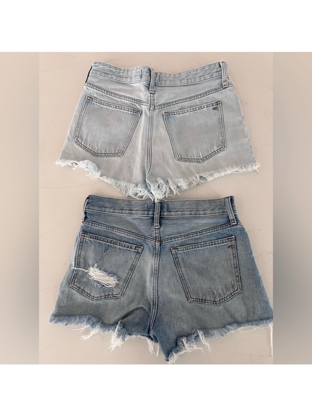 Madewell Light and Dark Denim Shorts Bundle of Two - Picture 4 of 5